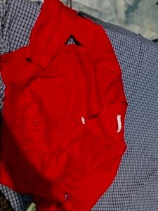 Cozy Red V-Neck Sweater Top