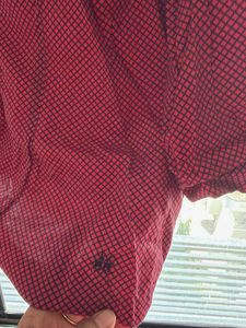 Chic Maroon Dotted Shirt