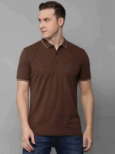 Louis Philippe Brown Polo T-Shirt