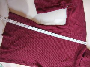 maroon turtleneck Sweater
