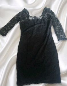 Elegant Black Lace Dress