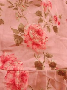 Pink Floral Tiered Maxi Dress