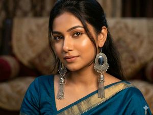 Oxidized Silver Jhumka Earrings