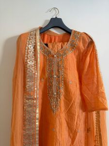 3 piece kurta set beaded work