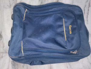 Saccus Navy Blue Travel Trolley Bag