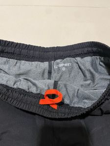 gym wear black shorts with built in compression