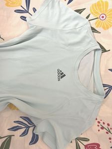 Adidas Light Blue Athletic T-Shirt