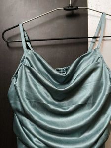 Satin Cowl Neck Camisole Top