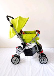 Little Pumpkin Baby Pram Reversible Handle Foldabl