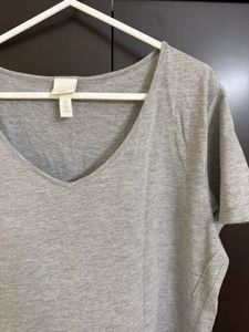 Classic Grey V-Neck T-Shirt