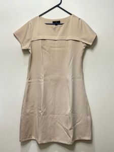 Beige Mini Dress