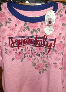 Pink Floral Sweatshirt