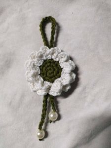 Handmade Crochet Flower Hair Clip