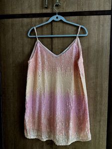 Sparkly Ombre Sequin Slip Dress