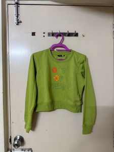 Lime Green Graphic Sweatshirt
