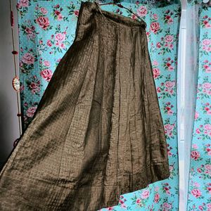 Elegant Brown Maxi Skirt