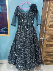 Heavy Cinderella Gown With Beautiful Siquence Work