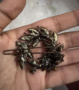 Elegant Rhinestone Flower Hair Clip