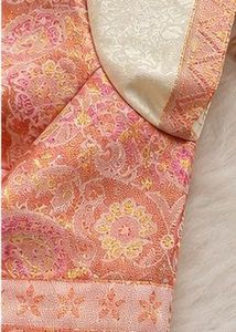 Elegant Pink Brocade Blouse