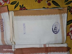 6 White Pure Cotton Gamchhas (Towel)