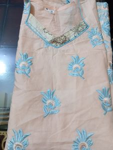 Kurti with Machine Thread Work