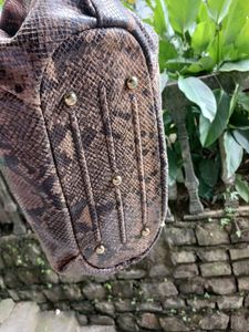 Chic Y2k Snakeskin shoulder Bag