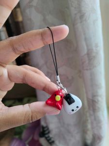 Japanese Kawaii Onigiri & Red Tako Charm
