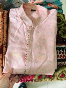 wedding pink kurta one time used