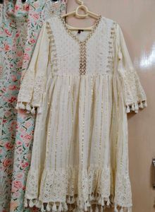 Pure Cotton Off White dress