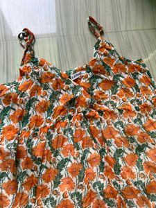 Floral Print Tiered Maxi Dress