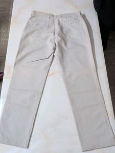 Men's Beige Pant Peter England