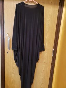 butterfly Elegant Black Abaya Gown