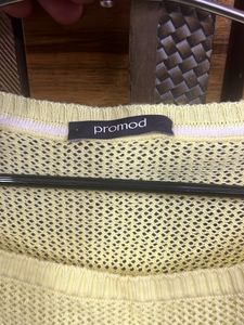 Yellow Knit Sweater By Promod