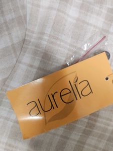 aurelia Classic Beige Checkered Kurta