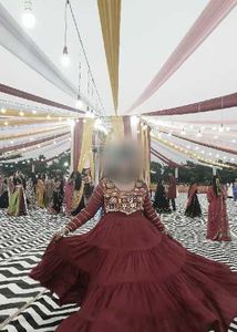 Beautiful Maroon Ethnic Gown