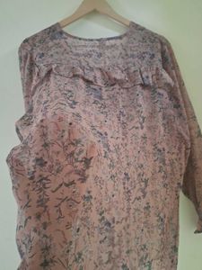 Chic Ruffled Floral Blouse