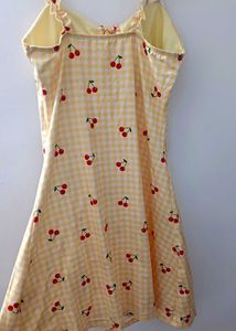 Cherry Gingham Mini Dress