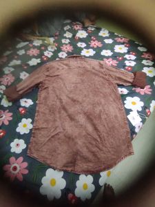 Stylish Brown Washed Shirt