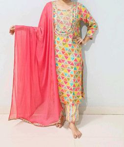 multi colour kurta set 💗