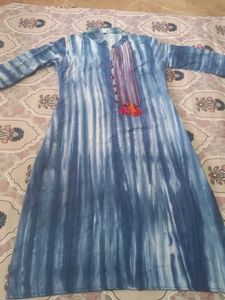 Stylish Blue Tie-Dye Kurta