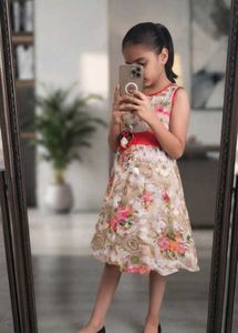 Girls Floral Party Dress