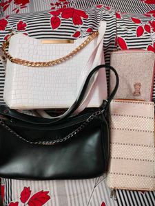 Stylish Handbag and Wallet Set