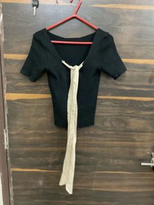 Chic Black Knit Top
