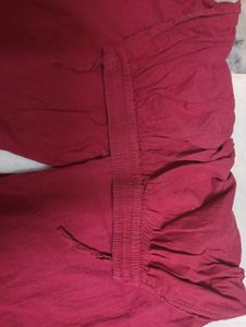 Maroon Embroidered Peplum Kurta set