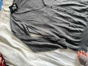 ZR Gray Cardigan Sweater - New with Tags