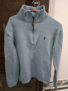 formerly Marlboro Classics,light Blue , Zip Swe