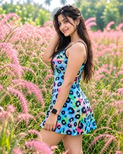 Funky Leopard Print Mini Dress