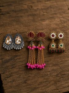 Exquisite Tear Drop Jhumka Earrings