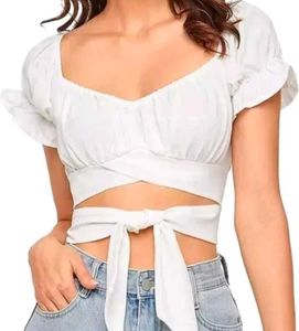 Chic White Off-Shoulder Top