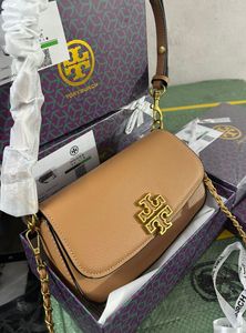 Tory Burch Brown Leather Crossbody Bag